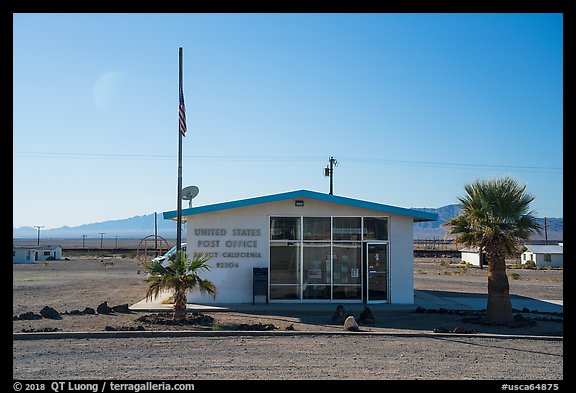 Post Office, Amboy. California, USA (color)