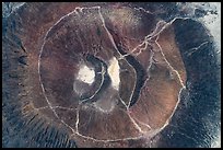 Aerial view of Amboy Crater looking down. Mojave Trails National Monument, California, USA ( color)