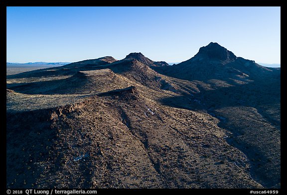 Castle Mountains. Castle Mountains National Monument, California, USA (color)