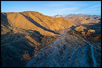 Aerial view of valley, Mission Creek Preserve. Sand to Snow National Monument, California, USA ( color)