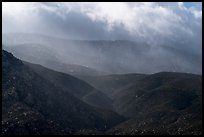 Ridges and clouds, Santa Rosa Mountains. Santa Rosa and San Jacinto Mountains National Monument, California, USA ( color)
