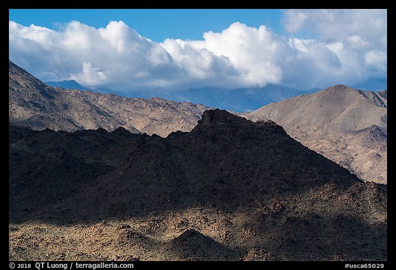 Shadows and clouds, San Jacinto Mountains. Santa Rosa and San Jacinto Mountains National Monument, California, USA (color)