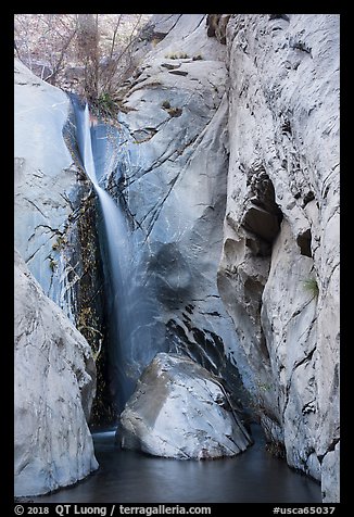 Tahquitz Falls, Tahquitz Canyon, Palm Springs. Santa Rosa and San Jacinto Mountains National Monument, California, USA (color)