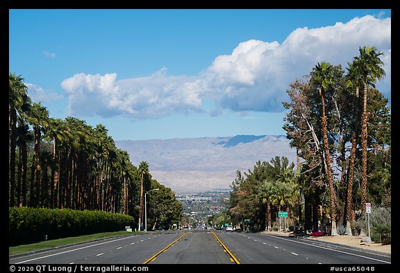 Start of Highway 74, Palm Desert. California, USA (color)