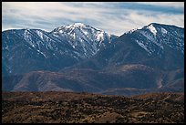 Mount San Antonio and San Gabriel Mountains from Cajon Pass. San Gabriel Mountains National Monument, California, USA ( color)
