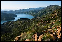 Blue Ridge and Lake Berryessa, Putah Creek Wildlife Are. Berryessa Snow Mountain National Monument, California, USA ( color)