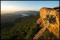 Annies Rock and Markley Canyon at sunset. Berryessa Snow Mountain National Monument, California, USA ( color)