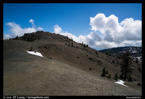 Slopes of East Snow Mountain summit. Berryessa Snow Mountain National Monument, California, USA (color)