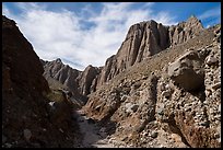 Conglomerate rock canyon and cliffs, Afton Canyon. Mojave Trails National Monument, California, USA ( color)