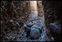 Conglomerate rock slot canyon, Afton Canyon. Mojave Trails National Monument, California, USA ( color)