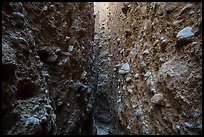 Slot canyon with knobby rocks, Afton Canyon. Mojave Trails National Monument, California, USA ( color)