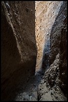 Slot canyon walls in sedimentary rocks. Mojave Trails National Monument, California, USA ( color)