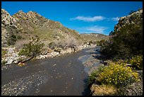 Mission Creek flowing. Sand to Snow National Monument, California, USA ( color)