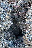 Lava vent, Fleener Chimneys. Lava Beds National Monument, California, USA ( color)
