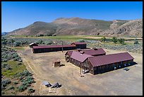 Aerial view of Camp Tulelake, Tule Lake National Monument. California, USA ( color)