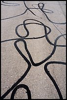 Pavement detail, route 66. Mojave Trails National Monument, California, USA ( color)