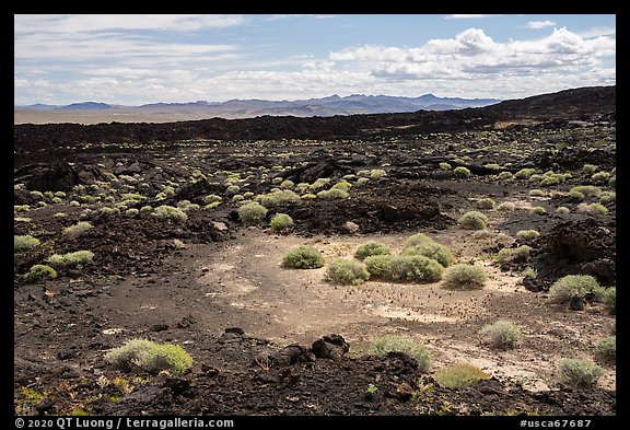 Lavic Lake volcanic field. Mojave Trails National Monument, California, USA (color)