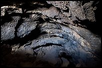 Inside lava tube cave entrance, Lavic Lake volcanic field. Mojave Trails National Monument, California, USA ( color)