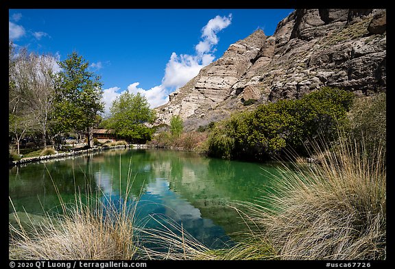 Trout Pond, Whitewater Preserve. Sand to Snow National Monument, California, USA (color)