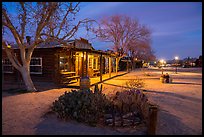 Pioneertown at night. California, USA ( color)