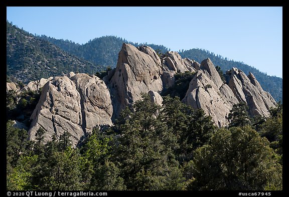 Punchbowl Formation of the Neogene period. San Gabriel Mountains National Monument, California, USA (color)