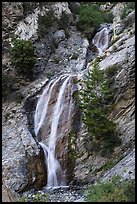 Lower tiers of San Antonio Falls. San Gabriel Mountains National Monument, California, USA ( color)
