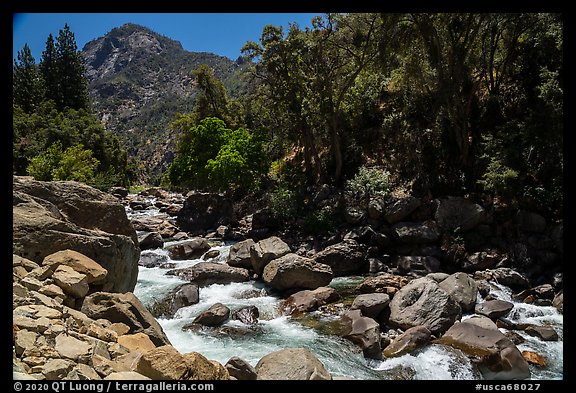 Canyon of the South Fork Kings River. Giant Sequoia National Monument, Sequoia National Forest, California, USA (color)