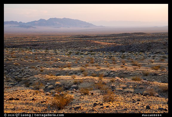 Fenner Valley at sunset. Mojave Trails National Monument, California, USA (color)