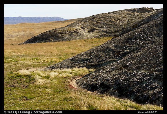 Ridges of Painted Rock. Carrizo Plain National Monument, California, USA (color)