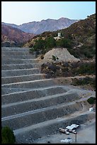 San Gabriel Dam and Cucamonga Peak. San Gabriel Mountains National Monument, California, USA ( color)