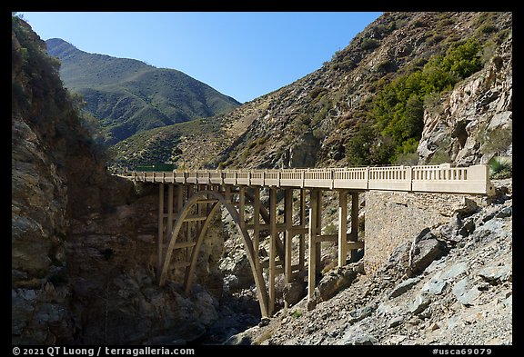 Bridge to Nowhere. San Gabriel Mountains National Monument, California, USA (color)