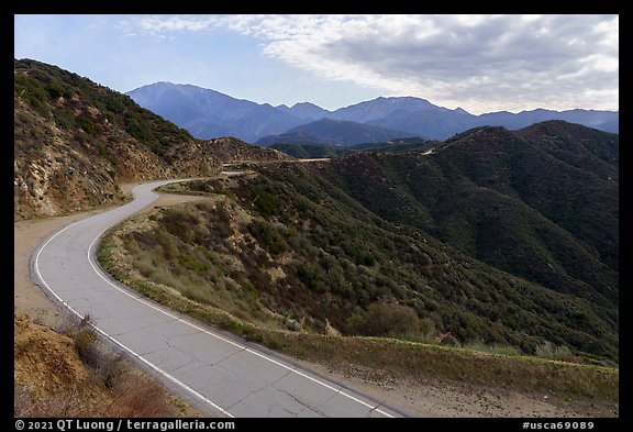 Glendora Ridge Road. San Gabriel Mountains National Monument, California, USA (color)