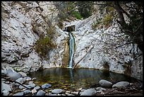 Circular basin at the base of Lower Switzer Falls. San Gabriel Mountains National Monument, California, USA ( color)