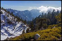 Galena Peak from San Gorgonio Mountain. Sand to Snow National Monument, California, USA ( color)