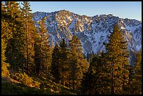 Yucaipa Ridge and Galena Peak from San Gorgonio Mountain, sunset. Sand to Snow National Monument, California, USA ( color)