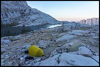 Trail Camp and Trail Camp Pond, evening, Inyo National Forest. California ( color)