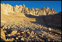 Trail Camp and Mt Whitney, Inyo National Forest. California ( color)