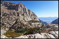 Mirror Lake from above, Inyo National Forest. California, USA ( color)