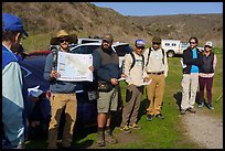 Representatives from Santa Cruz Mountain Trails Association and the Amah Mutsun Land Trust speak about their work. Cotoni-Coast Dairies Unit, California Coastal National Monument, California, USA ( color)