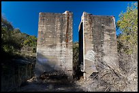 Scott Furnace dust bins, El Senador Mine, Almaden Quicksilver County Park. San Jose, California, USA ( color)