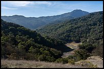 Mount Umunhum and upper portion of Guadalupe Reservoir,  Almaden Quicksilver County Park. San Jose, California, USA ( color)