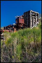 Rotary furnace tower, Almaden Quicksilver County Park. San Jose, California, USA ( color)