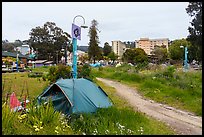 Tent, Peoples Park. Berkeley, California, USA ( color)