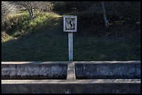 Signed cavalry horse water trough. California, USA ( color)