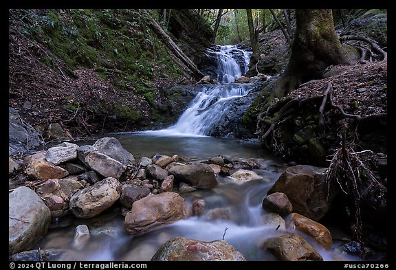 Upper Falls, Uvas Canyon County Park. California, USA (color)