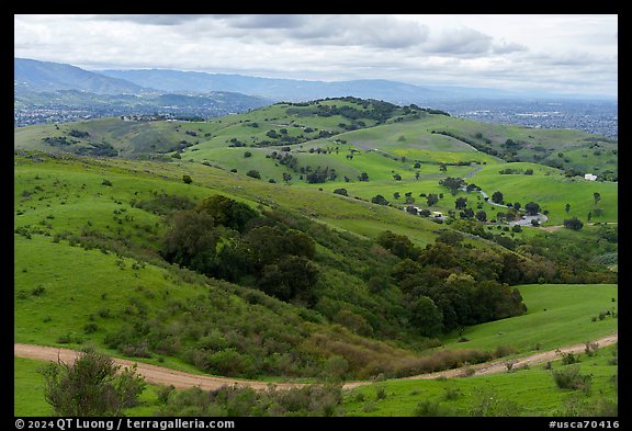 View from Coyote Peak, Santa Teresa County Park. California, USA (color)