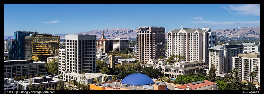 City skyline. San Jose, California, USA (color)
