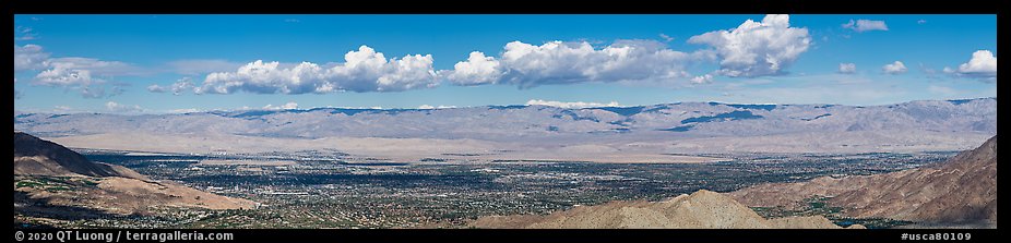 Coachella Valley from Cahuila Hills. California, USA (color)