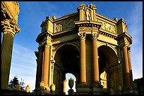 Rotunda of the Palace of Fine arts, late afternoon. San Francisco, California, USA ( color)