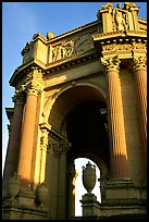 Rotunda of the Palace of Fine arts, late afternoon. San Francisco, California, USA ( color)